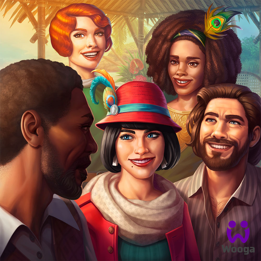 June's journey characters Jack Hayes Virginia van Buren Walter Talbot Wooga comics characters for hidden object games HOPA HOG G5 2D characters stylized character art outsource